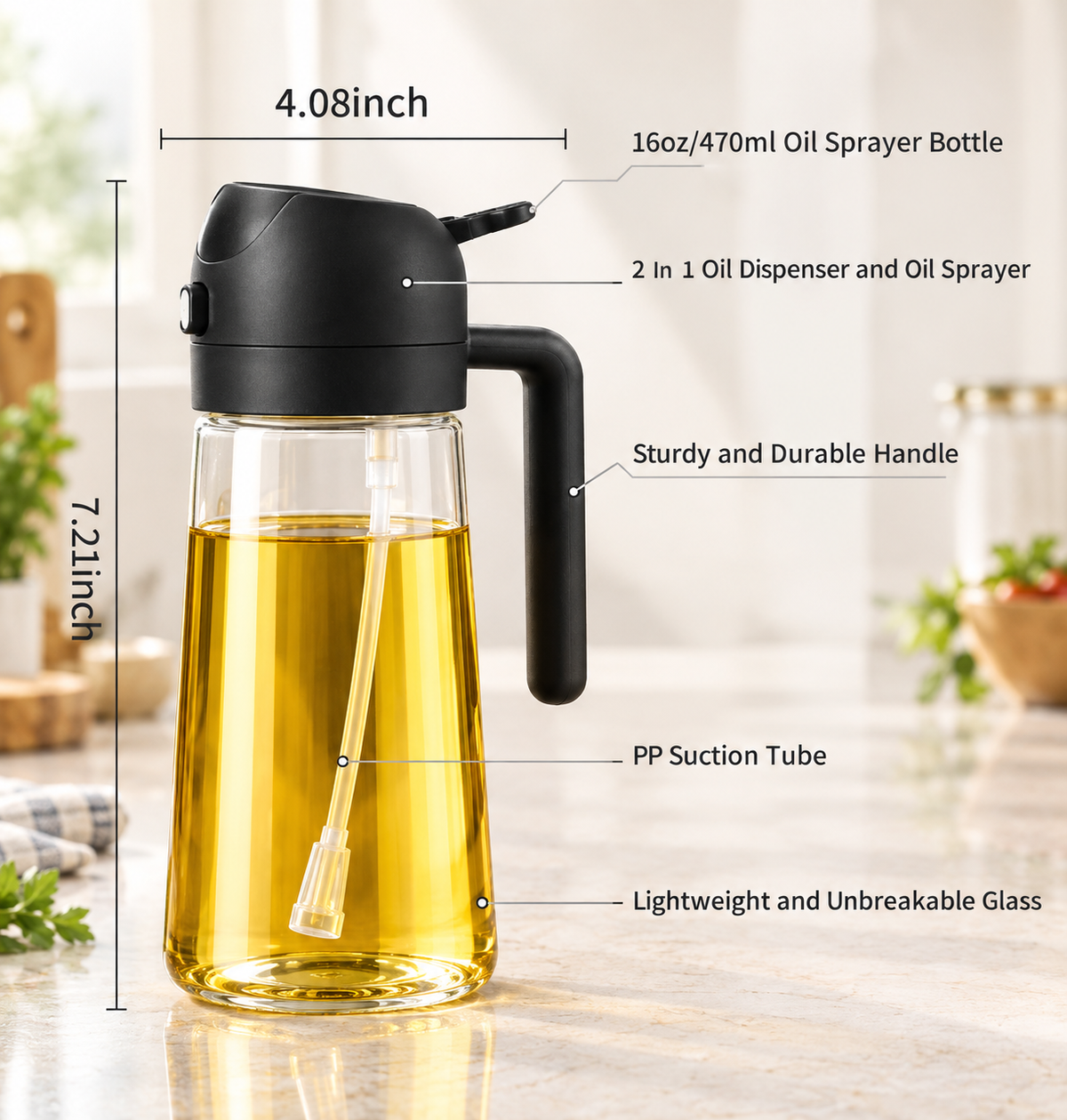 Elegant Double-Action Oil Dispenser