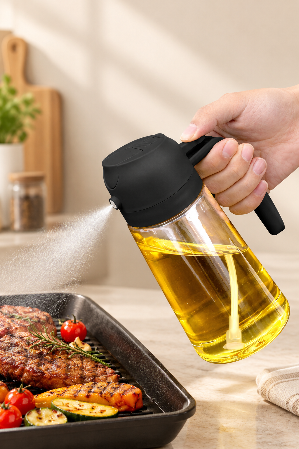 Elegant Double-Action Oil Dispenser