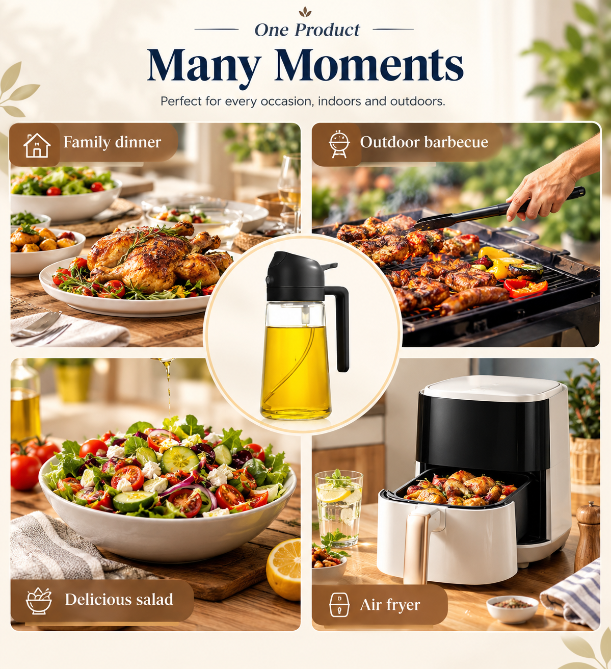 Elegant Double-Action Oil Dispenser