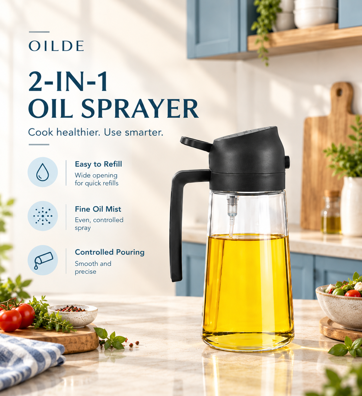 Elegant Double-Action Oil Dispenser